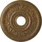 Ekena Millwork Genevieve Ceiling Medallion (Canopies up to 3 1/2"), 16 1/8"OD x 3 1/2"ID x 7/8"P, Rubbed Bronze CM16GNRZS - alternate 1